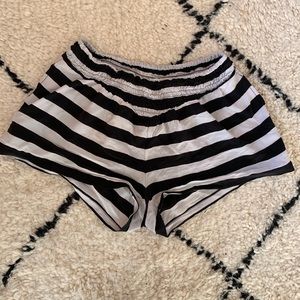 Mikoh Shorts - Gray and Black Striped Mikoh Beach Shorts Mikoh Shorts - Gray and Black Striped Mikoh Beach Shorts